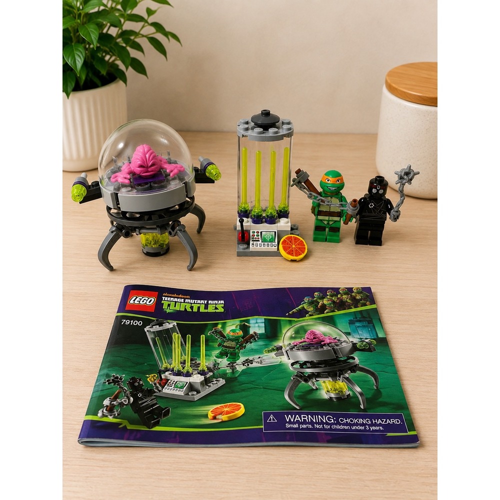 LEGO 79100 TMNT Kraang Lab Escape Complete w/ Instructions Michelangelo 2013
